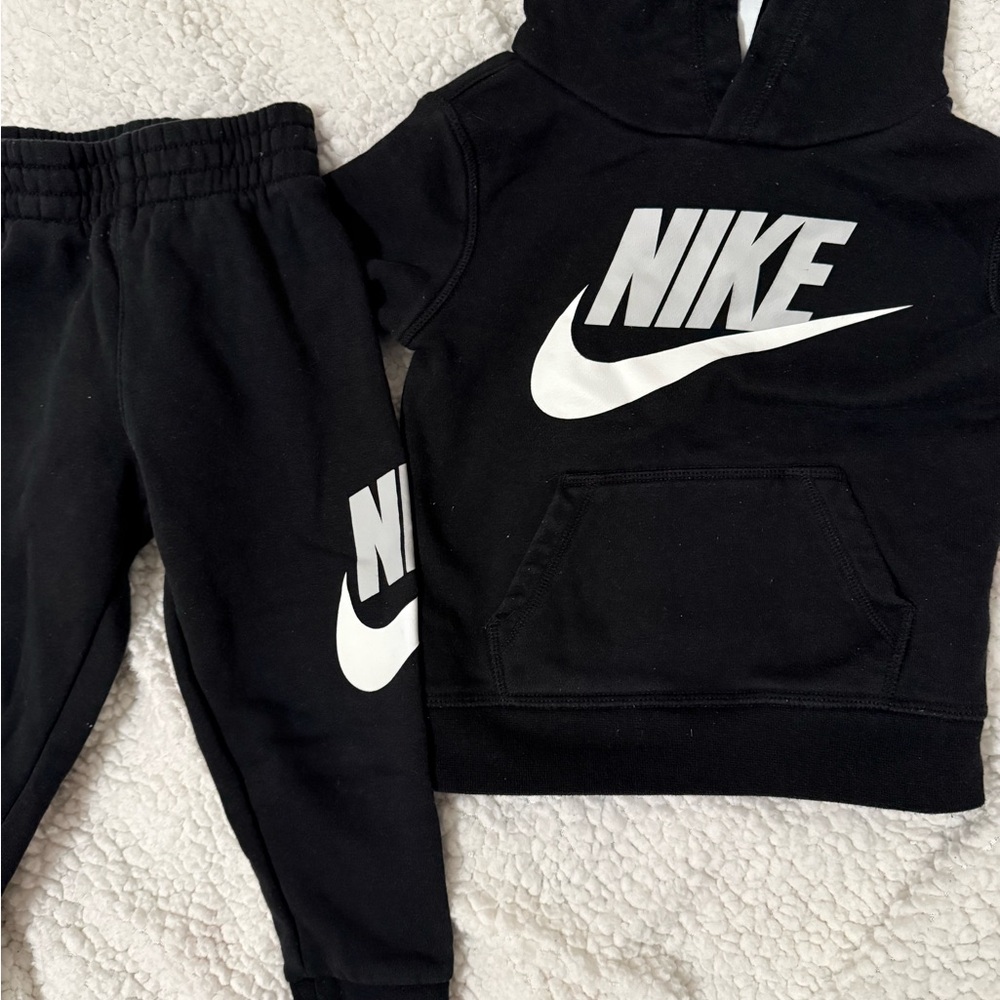 Nike Kids Black Sweatpants & Hoodie Set